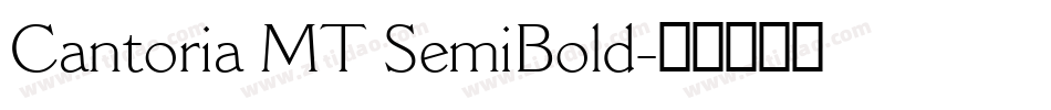 Cantoria MT SemiBold字体转换